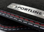 Dywaniki do VW  EOS 2005-2015  welurowe Premium  + logo SPORTLINE