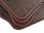 Dywaniki do LEXUS SC430 2001-2010 welurowe  Premium  brązowe
