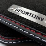Dywaniki do AUDI R8 I 2006-2015 welurowe Premium + logo SPORTLINE