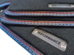 Dywaniki do BMW 3 E46 Cabrio 00-07 welurowe Premium + logo PERFORMANCE
