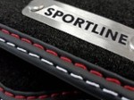 Dywaniki do AUDI A6 C7/4G 2011-2018 welurowe Premium + logo SPORTLINE