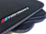 Dywaniki do BMW 5 G60 G61 od 2023- welurowe Premium + haft PERFORMANCE 