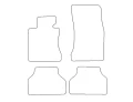 Kształt dywaników do BMW 5er E60 E61 Bj.2003-2010 Manualna